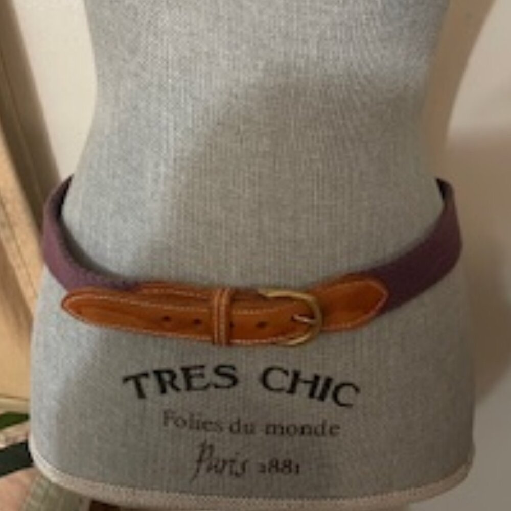 Leather and Cotton Belt